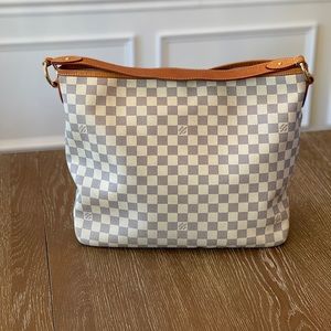Louis Vuitton Damier Azur Delightful MM Rose